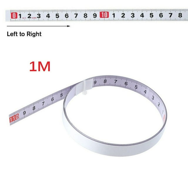 1Pc Self Adhesive Metric Miter Track Tape Measure Scale Ruler Woodworking Tools