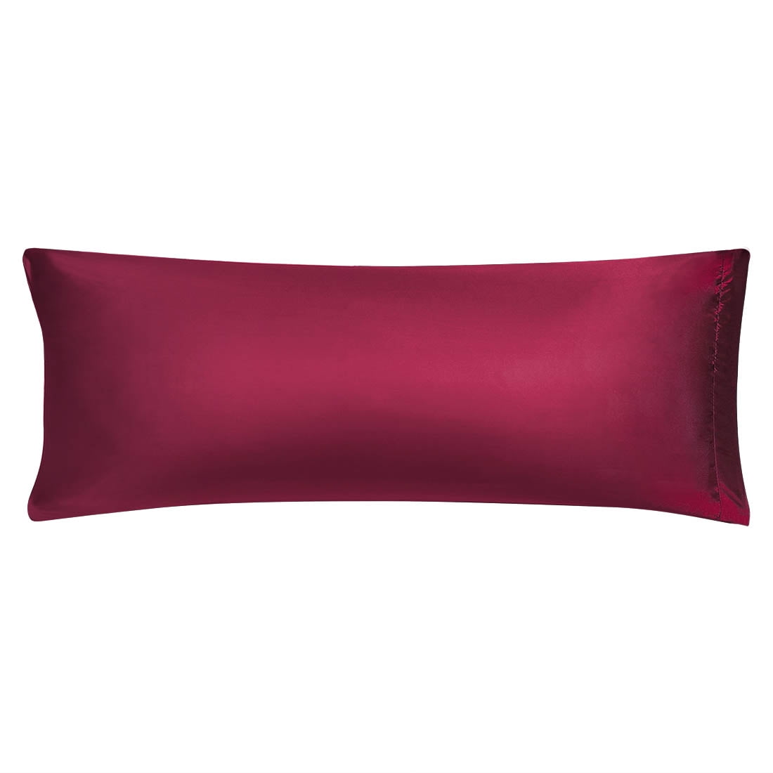 Unique Bargains Smooth Satin Body Pillow Cover Case, 20" x 54" Wine