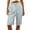 Green, variant on Striped Shorts Women High Waisted Knee Length Bermuda Shorts Summer Beach Vacation Casual Loose Fit Shorts with Pockets Yellow