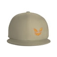thumbnail image 3 of DouZhe Flat Brim Cap Casquette Snapback Halloween Visage Émotion Imprime Réglable Jaune Adulte Baseball Cap, 3 of 6