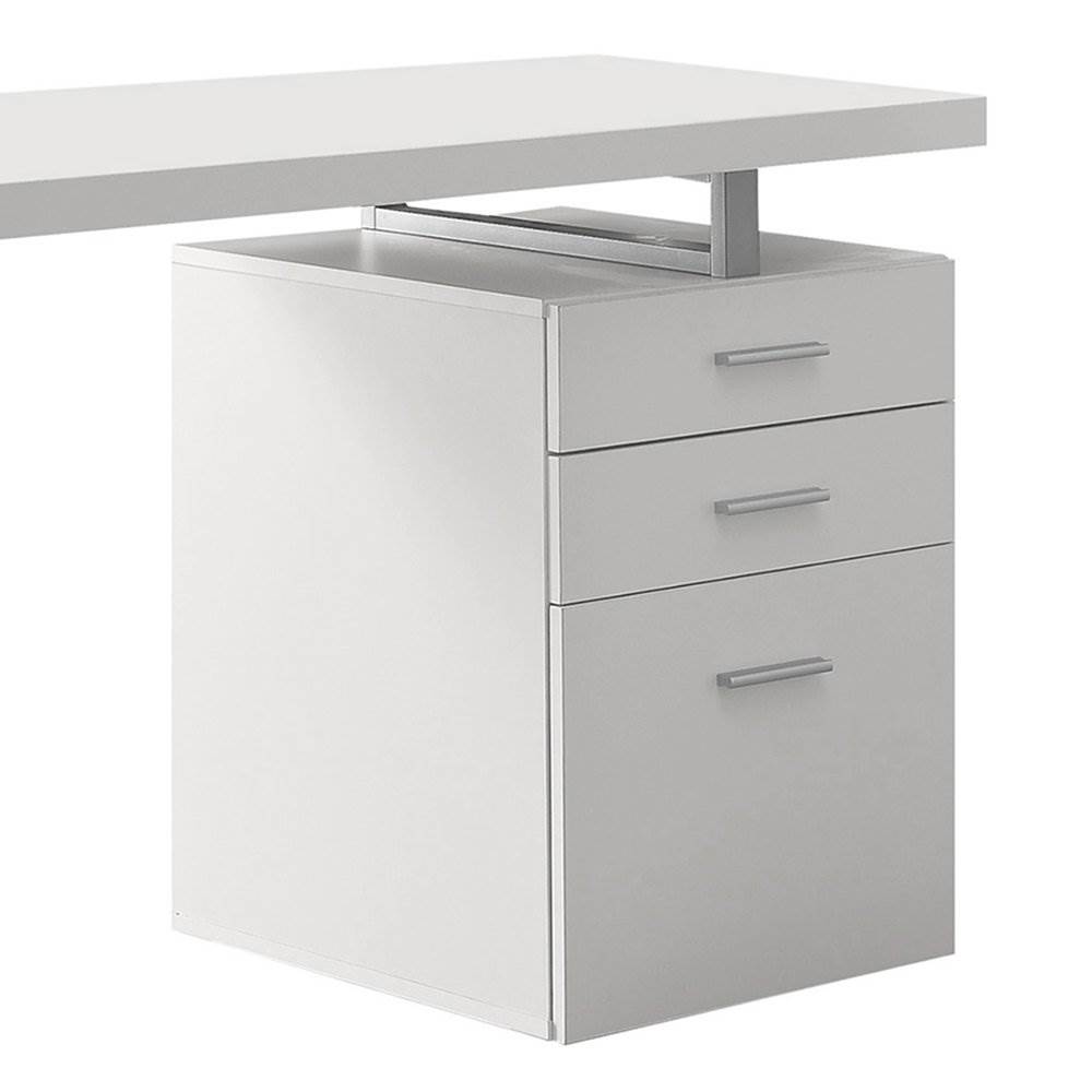 Monarch Specialties Left/Right Facing 47" Modern Home Office Computer Desk,White - image 5 of 5