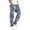 wei163-12-Light Blue, variant on IWRICH Men's Camo Cargo Pants Drawstring Casual Joggers Relaxed Fit Work Casual Hiking Athletic Workout Streetwear 16-Dark Gray XL