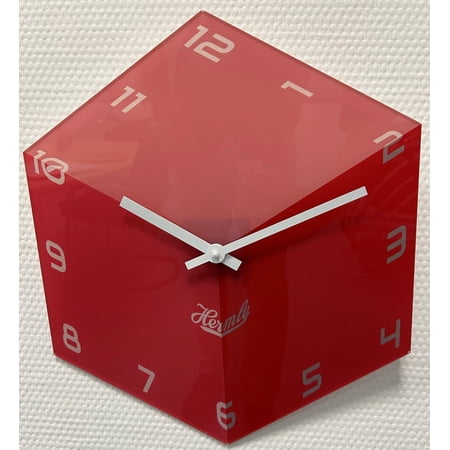 Modern Acrylic Wall Clock with Quartz Movement by Hermle