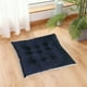 thumbnail image 4 of Funda de almohada de pana de color liso con encaje para silla. Cojín de asiento multicolor. Personalizable para sillas. Cojín de fibra de poliéster., 4 of 6