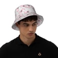 thumbnail image 5 of Vsdgher Cute Bow Tie Print Bucket Hat for Men&Women Bucket Hat Reversible Summer Double-Side-Wear Travel Gardening, Beach, Camping, Hiking, Fishing Cap, 5 of 5