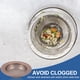 thumbnail image 3 of Colador de Desagüe de Fregadero de Cocina de 3 Paquetes Marrón, Colador y Tapón de Fregadero de Acero Inoxidable, 3 of 6