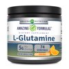 Amazing Formulas L-Glutamine 1.1 Lb Powder Supplement | 5000 Grams | Orange Flavor | Non-GMO | Gluten Free | Made in USA