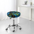 thumbnail image 7 of Vsdgher Play Game Print Stool Covers Round,Stretch Round Stool Covers Washable Stool Cushion Slipcover Elastic Chair Covers for 12-14 Inch Chair, 7 of 7