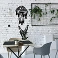 thumbnail image 6 of 1 pc Iron Wall Art Decorations for Front Porch Living Room Kitchen Matte Style Mushroom 268x168x1mm, 6 of 7