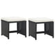 thumbnail image 5 of vidaXL 5 Piece Outdoor Dining Set with Cushions Poly Rattan Black, 5 of 11