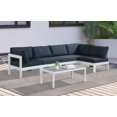 thumbnail image 3 of Meridian Furniture Nizuc Sectionnel Modulaire de Patio Extérieur Bleu Marine, 3 of 12