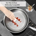 thumbnail image 5 of 2025 New Titanium Hammered Pan Pro With Lid, 11.81 inch，Non Stick Titanium Nutri Pans, Scratch-Resistant, Resistant Non Stick, Even Heating, For Cooking, Heats Quickly, Cooks Evenly, 5 of 7