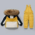 thumbnail image 5 of lnmuld Two Piece Girls Boys Outfits Insulated Winter Snowsuit for Girls Ski Bibs with Jacket Cold Weather Play Outerwear Size:2-3 Years, 5 of 6