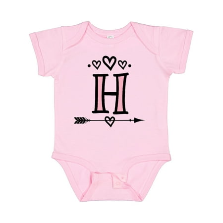 

Inktastic Letter H Monogram Tribal Arrow Gift Baby Girl Bodysuit