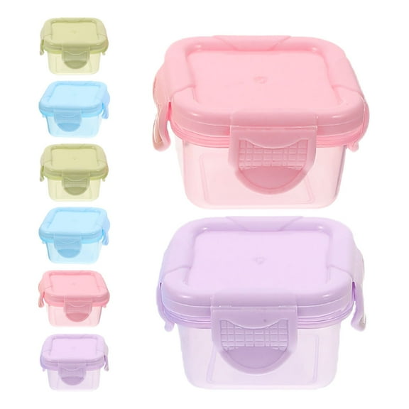 OUNONA 8 Pcs Freezer Storage Containers With Lids Reusable Meal Prep Bowls Salad Dressing Containers Food Storage Containers For Lunch Box Work