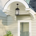 thumbnail image 4 of 20857-04 Livex Lighting Oslo - 3 Light Outdoor Pendant Lantern in Mid Century Modern Style - 8.25 Inches wide by 19.75 Inches high-Black Finish, 4 of 11