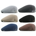 thumbnail image 6 of Washranp Men Mesh Flat Cap,Solid Color Polyester Hollow Breathable Beret Cap, 6 of 6