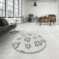 thumbnail image 3 of Ahgly Company Indoor Rectangle Patterned Off-White Novelty Area Rugs, 5' x 7', 3 of 6