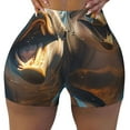 thumbnail image 2 of Goofa Playful Dolphins Underwater Printed Workout Shorts Women Seamless Scrunch Butt Lifting High Waisted Gym Booty Shorts Elastic Workout Shorts-Medium, 2 of 8