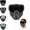 Black, variant on Detachable Full Face Goggle Mask, Grass Cutting Mask Dustproof and High-Definition Lenses Detachable Adjustable