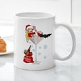 thumbnail image 3 of CafePress - Santa Girl Martini Ceramic Mug - 11 oz Ceramic Mug - Novelty Coffee Tea Cup, 3 of 4