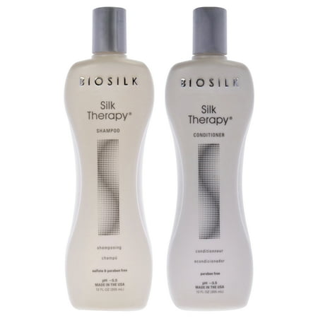 Biosilk Silk Therapy Shampoo and Conditioner Kit , 2 Pc Kit 12oz Shampoo, 12oz Conditioner