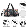 thumbnail image 6 of Easygdp Vintage Floral Travel Bag, Camping, Weekend, Carry On Overnight Duffel Bag with Shoulder Strap, 6 of 8