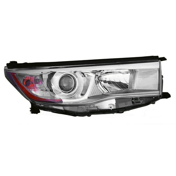 KAI New OEM Replacement Passenger Side Headlight Assembly, Fits 2014-2016 Toyota Highlander