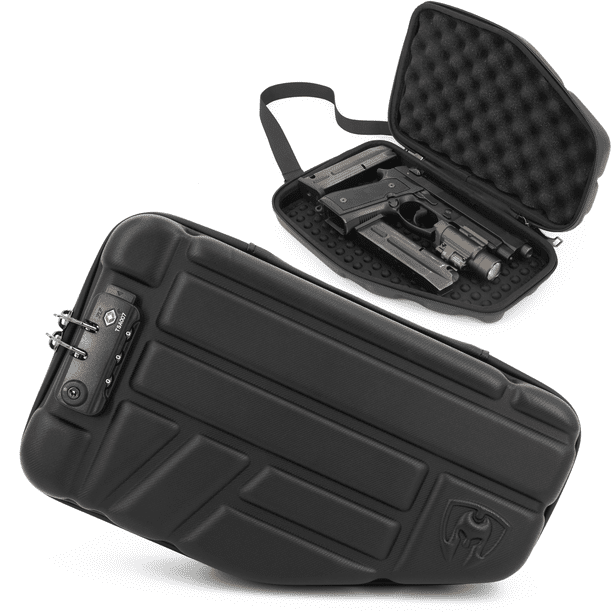 CASEMATIX 12" Pistol Case Fits 9mm Pistols Premium Hard Handgun Case