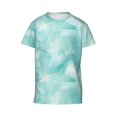 thumbnail image 4 of Wukai Blue Marble Youth Unisex Short Sleeve T-Shirt for Boys, Girls, Teens, and Kids-X-Large, 4 of 7