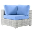 thumbnail image 2 of Modway Convene Outdoor Patio Corner Chair in Light Gray Light Blue, 2 of 7