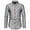Silver, variant on Fesfesfes Blouse Shirt for Men Casual Solid Apparel Foil Print Long Sleeve Button Down Shirt On Sale
