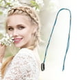 thumbnail image 4 of Unique Bargains 1 Pc Braided Hair Chain Eight Beads Braid Hair Accessories for Women Lake Blue, 4 of 5