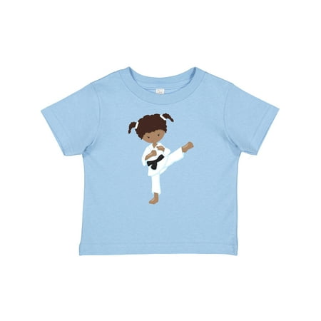 

Inktastic African American Girl Karate Girl Black Belt Gift Baby Girl T-Shirt