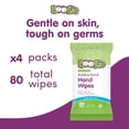 thumbnail image 4 of (2 pack) Boogie Antibacterial Hand Wipes, Hypoallergenic & Alcohol-Free, 80 Count, 4 of 13