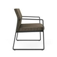 thumbnail image 4 of Lesro Gansett Steel and Fabric Waiting Room Guest Bariatric Chair in Charcoal/Adler Peppercorn, 4 of 5