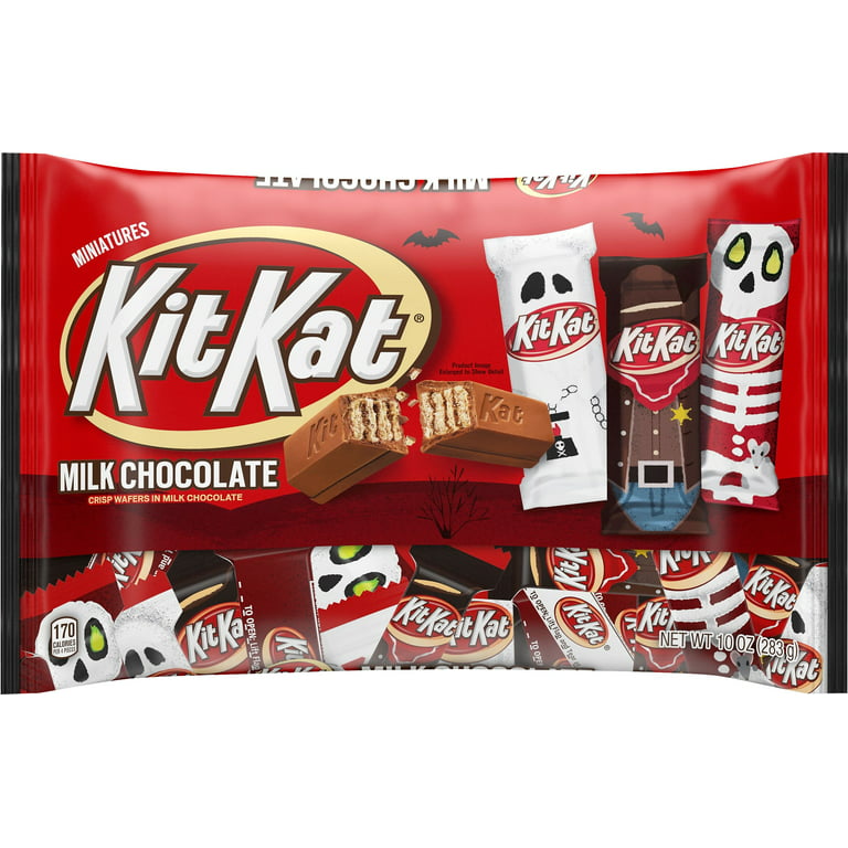 KIT KAT® Holiday Milk Chocolate Miniatures Candy Bars, 9.6 oz bag