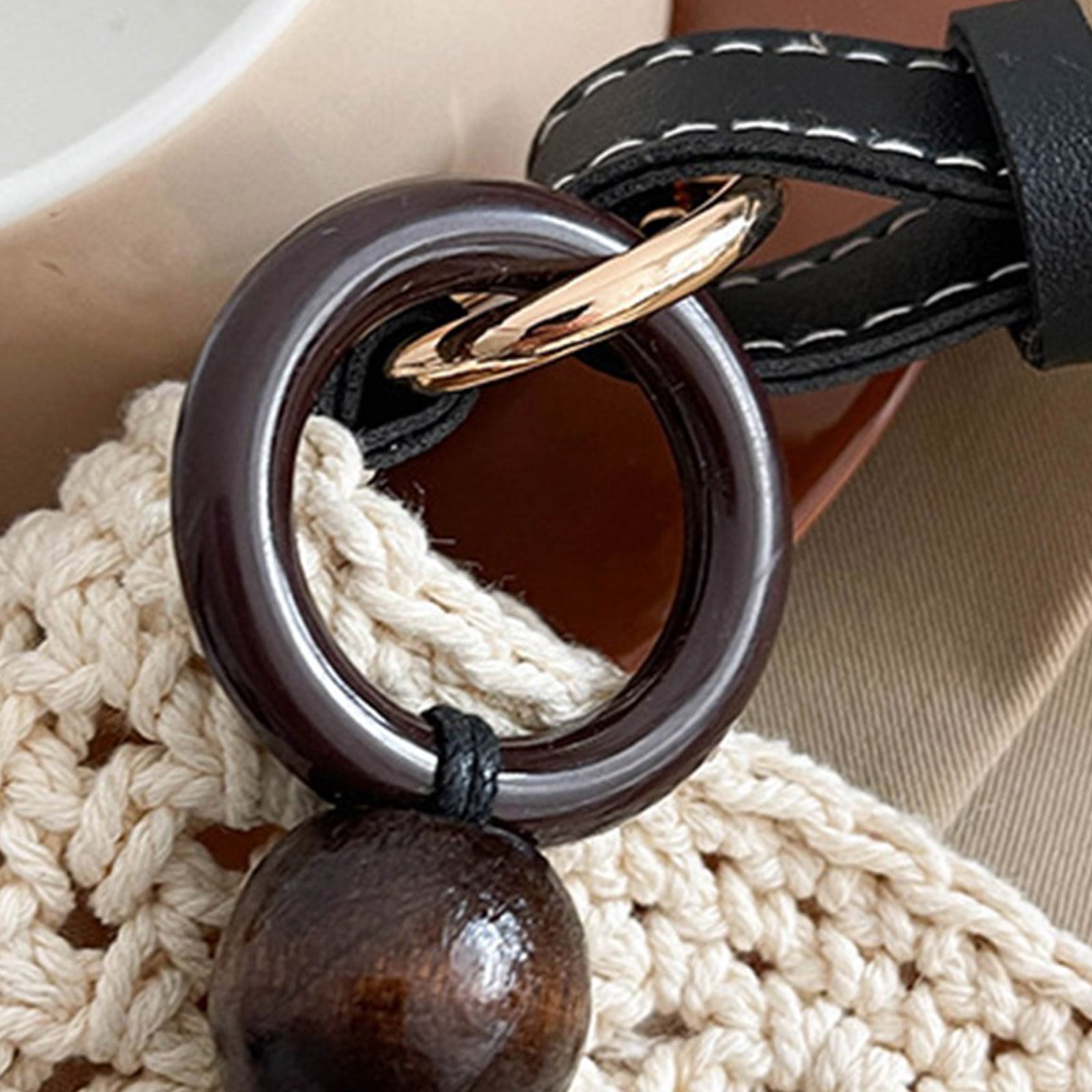 RUISINERY Women Shoulder Bag Crochet Beach Bag Armpit Bag Straw Handbag All-matching Crossbody Bag Shopping Dating Bag for Holiday