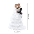 thumbnail image 3 of ZPAQI Wedding Couple Doll Figurine Party Wedding Decoration Accessory Gift, 3 of 9