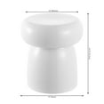 thumbnail image 3 of SAFAVIEH Millia 15" Modern Solid Ceramic Garden Stool, White, 3 of 7