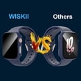 thumbnail image 4 of [5 Pack] Tempered Glass Privacy Screen Protector Compatible for Apple Watch Series SE (2nd Gen)/SE/6/5/4 40mm, Hard PC Case Ultra-Thin Bumper Overall Protective Cover, 4 of 5