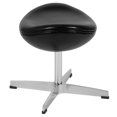 thumbnail image 3 of Pouf en cuir noir, 3 of 3