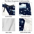 thumbnail image 4 of luoweisi Men's Beach Shorts Quick Dry Swim Trunks with Mesh Lining Galaxy Polar Bear S, 4 of 5