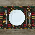 thumbnail image 3 of Linen Black History Month Placemats Set of 4 Black History Month Table Mats Black History Month Decorations and Supplies for Home Table-12×18'''', 3 of 5