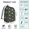 thumbnail image 5 of Alien and UFO Black Pattern Backpack for School, Cute School Bag with Adjustable Shoulder Straps and Padded Back, 15.7"x11.8"x5.5", 5 of 5