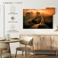 thumbnail image 4 of Elephant Stock Field Of Fog Wall Art - Horizontal Canvas Wall Art - Living Room Wall Decor - Nature Canvas - Brown And Black Decor - 24" x 16", 4 of 4
