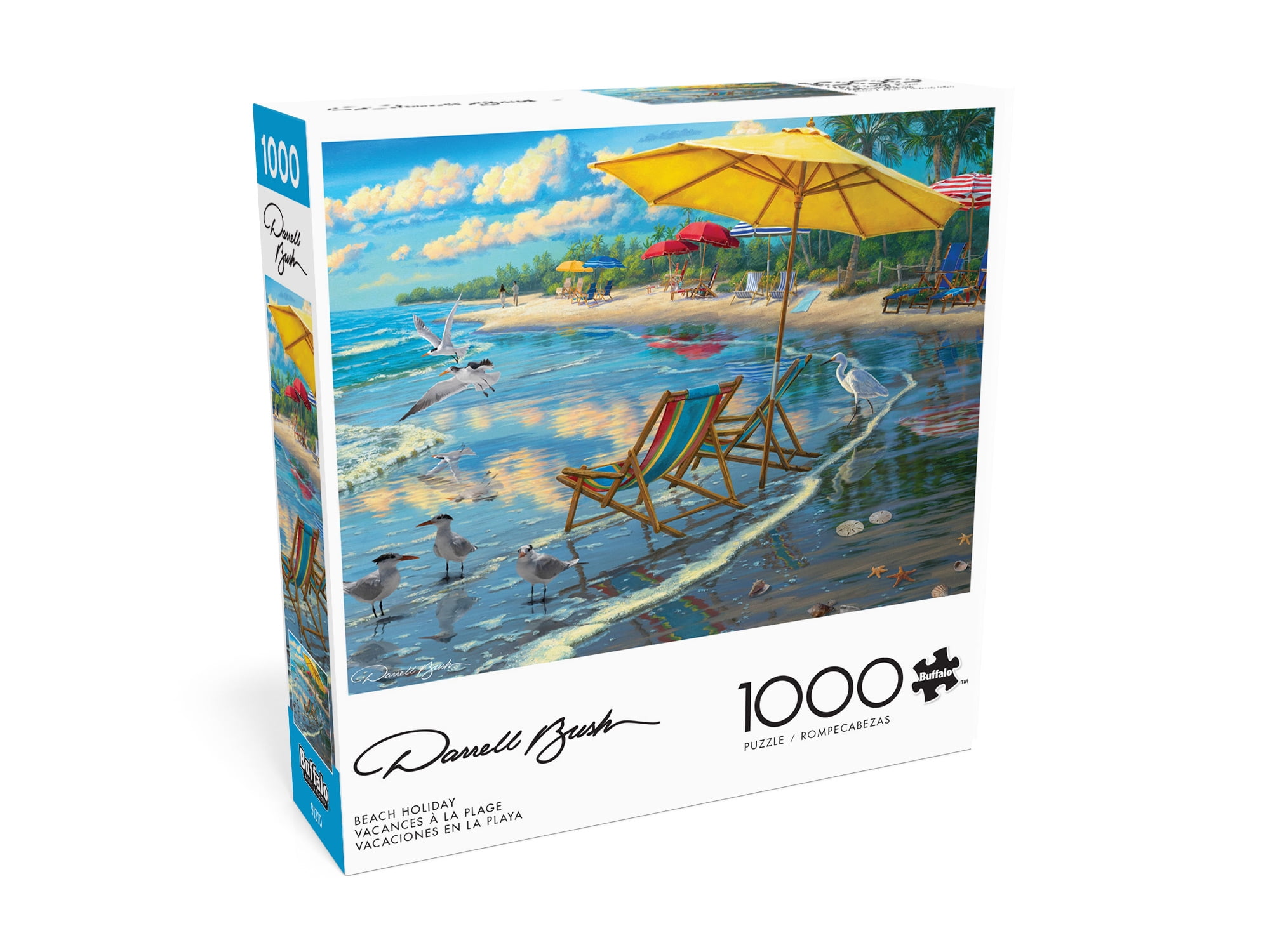 Buffalo Games Darrell Bush Beach Holiday 1000-Piece Interlocking Jigsaw Puzzle for Adults Ages 14-99 Years