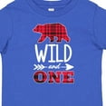 thumbnail image 4 of Inktastic Plaid Bear Wild and 1 with Arrow Boys or Girls Baby T-Shirt, 4 of 5