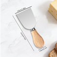thumbnail image 3 of Multi-Use Cheese Slicer | Oimcto Mini Premium Stainless Steel Cheese Knife, Cheese Knives for Charcuterie Board Charcuterie Boards Accessories, 3 of 5