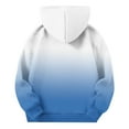 thumbnail image 4 of Cute Hoodies for Teen Girls Gradient-Dyed Casual Long Sleeve Pullover Tops Soft Fleece Hooded Sweatshirt with Pockets, 4 of 4